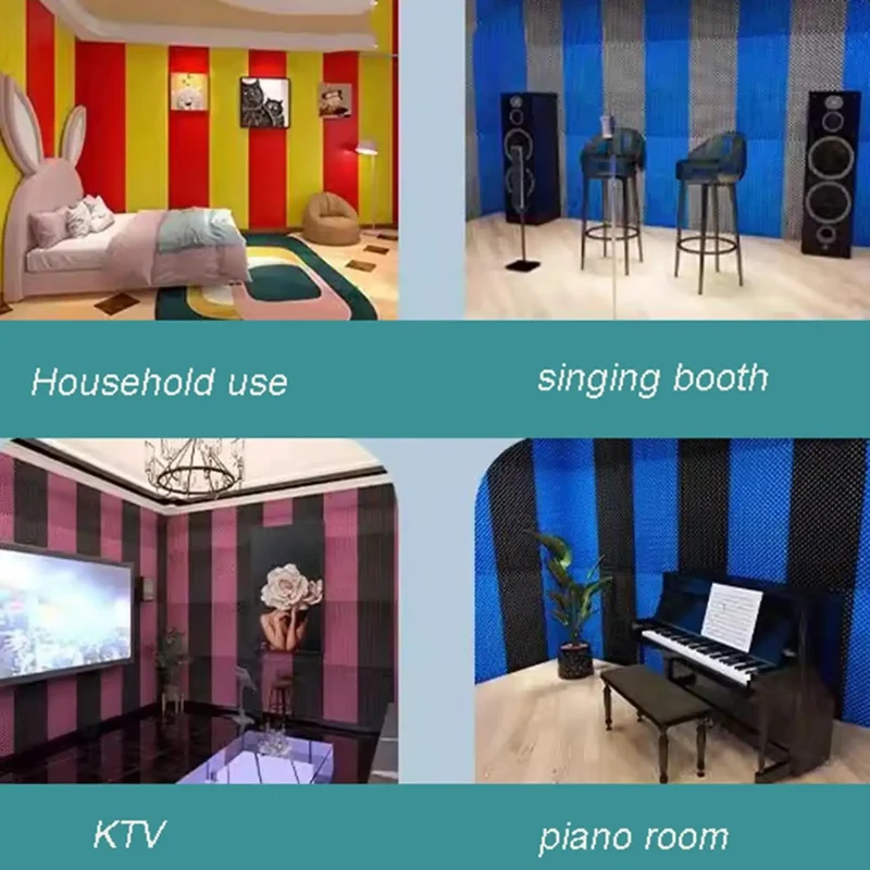 Self Adhesive Pyramid Acoustic Foam Panels To Keep Your Studio Fresh While Knocking Out Echo And Cranking Up Sound Quality For Offices Gaming Rooms Yellow Roll