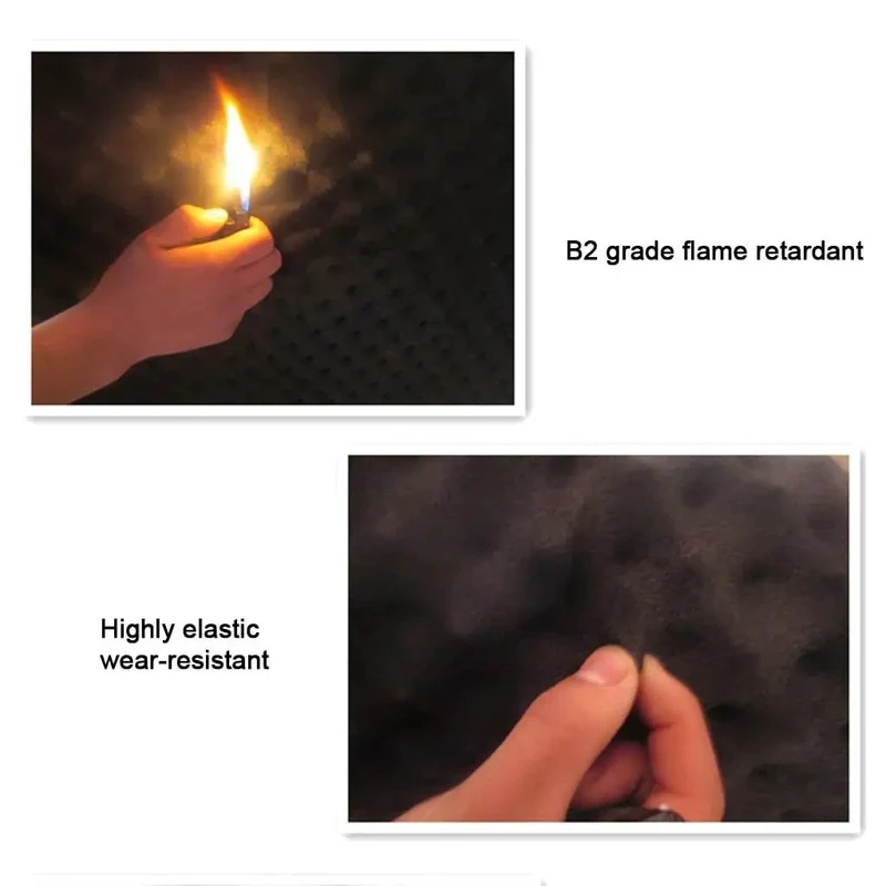 Pro Grade Egg Crate Acoustic Foam Rolls For Studio Walls, Zero Hassle Peel And Stick Sound Dampening Pads To Kill Echo, Fire Retardant Noise Control Panels Easy Trim