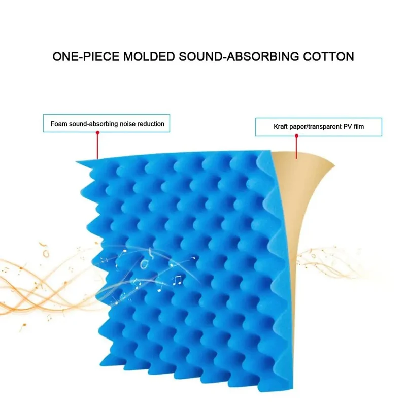 Heavy Gauge Acoustic Foam Rolls With No Sweat Self Adhesive Backing Top Tier Sound Dampening Wall Tiles For Home Booths And Podcast Spaces Built From Thick Flame Resistant Polyurethane Pads In Fresh Grey Finish