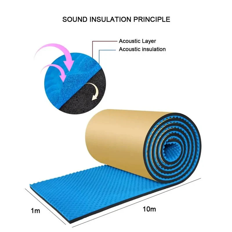 Top Shelf Egg Crate Acoustic Foam Panels For Studio Soundproofing Wall Protection High Density Fire Safe Sound Dampening Tiles With Plug And Play Adhesive Film Blue Three Centimeter Thick Home Podcast Room Vibe