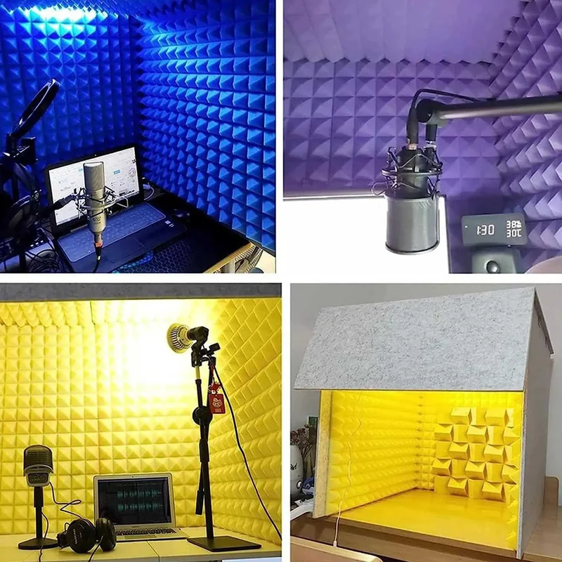 Portable Desktop Soundproof Vocal Booth And Mic Isolation Shield Kills Room Echo Flat Using Dense Acoustic Foam For Clean Vocals And Tight Streaming Setups Daily