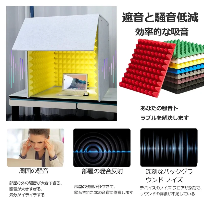 Badass Desktop Sound Booth Featuring Legit Acoustic Foam Panels For Pro Level Vocal Recording And Smooth Noise Blocking Audio Isolation Shield For Home Studios