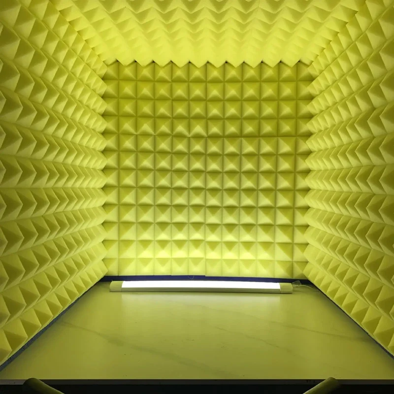 Solid Portable Desktop Soundproof Booth Cube Packed With Dense Acoustic Foam Panels For Dead Silent Mic Takes Home Studio Vocal Tracking And Room Noise Culling