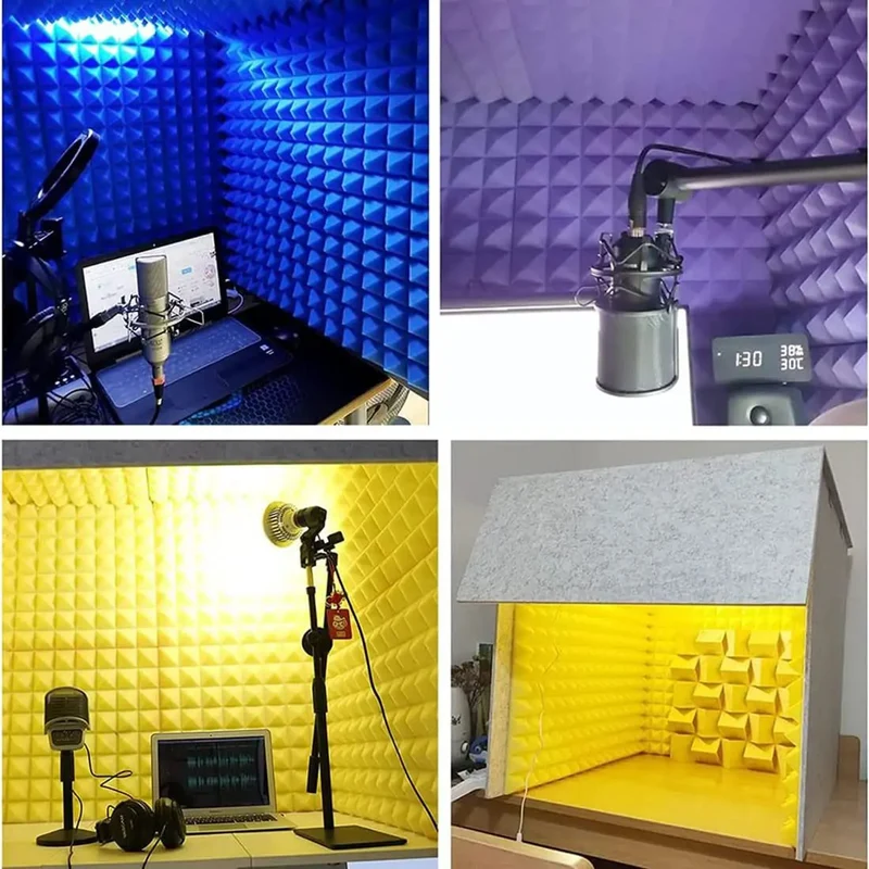 Desktop Soundproof Cover For Vocals Heavy Duty Acoustic Foam Panel Built To Silence Echoes And Kill Room Reverb Game Changer Podcast Mic Shield Sweet Studio Rig
