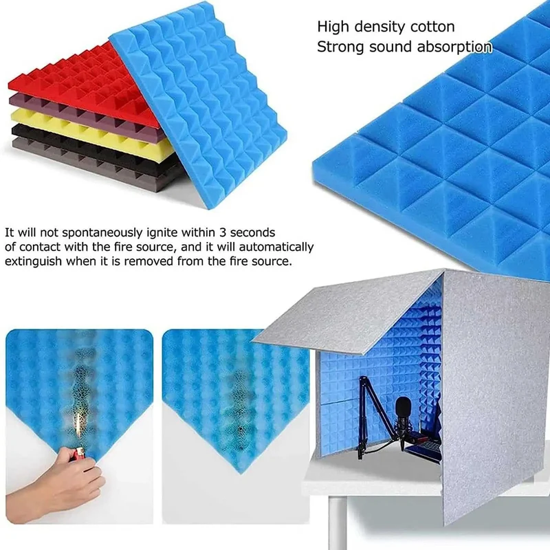 Portable Desktop Vocal Booth With Soundproof Recording Shield, High Density Acoustic Foam Cover That Kicks Room Echo To The Curb, Straight Fire Setup For Podcasters And Singers Who Want Crisp Audio Anywhere