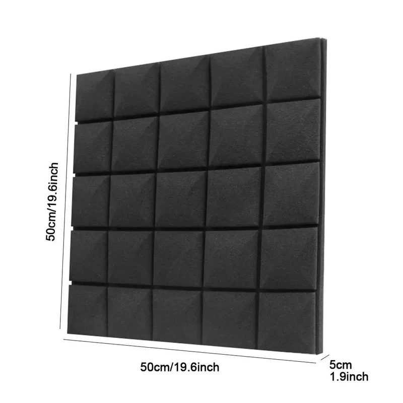 Game Changing Sound Insulation Board Acoustic Foam Panels Studio Wedge Tiles For Wall 12 Pack 19x19x2 Inch Soundproof Wall Panels For Home Office Green High Density Flame Retardant