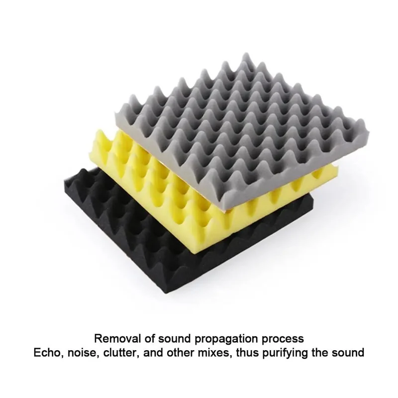 Top Shelf Blue 12 Pack Self Adhesive Egg Crate Acoustic Foam Panels For Wall Soundproofing Echo Control Heavy Duty Flame Retardant Noise Blocking Foam Tiles That Hit Different