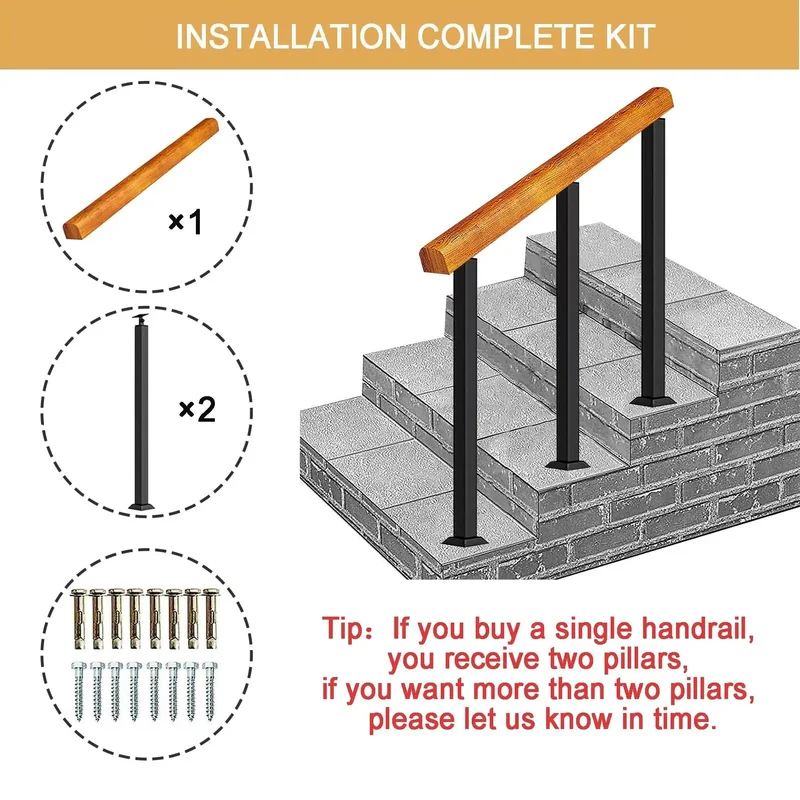 Rock Solid Adjustable Wooden Hand Railing For Floor Mount Bannister System Great For Indoor Outdoor Stairs Decks And Gardens Offering Zero Fuss Install Natural Timber Finish And Bulletproof Durability For Reliable Everyday Use