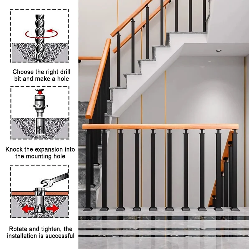 Rock Solid Adjustable Wooden Hand Railing For Floor Mount Bannister System Great For Indoor Outdoor Stairs Decks And Gardens Offering Zero Fuss Install Natural Timber Finish And Bulletproof Durability For Reliable Everyday Use