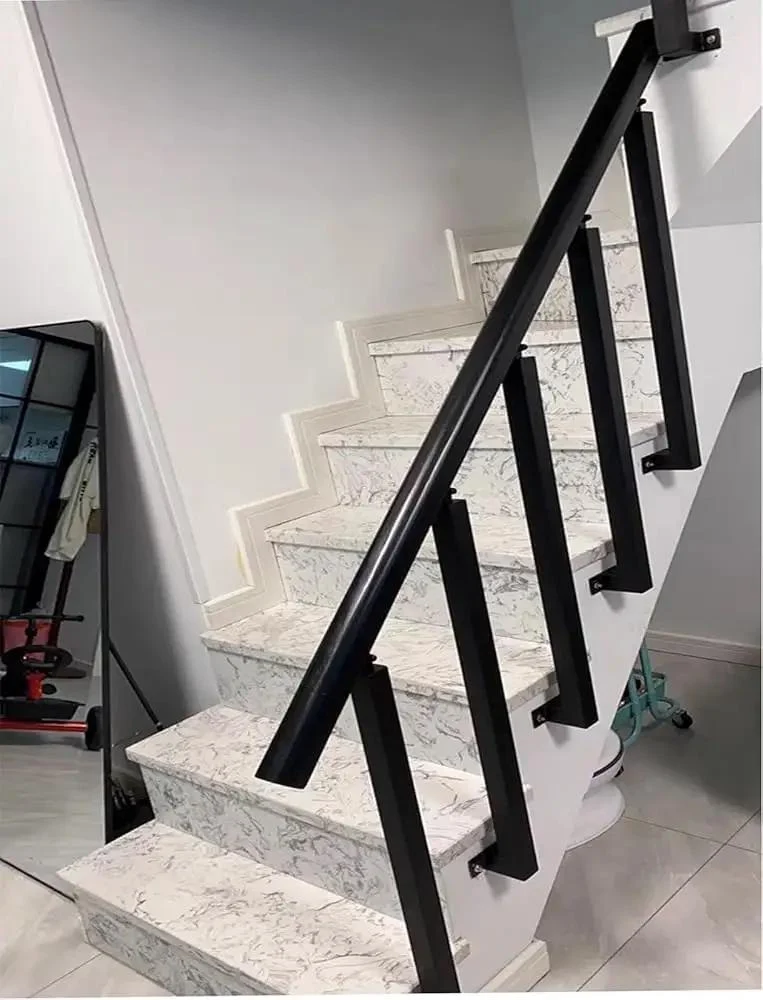 Built Tough Matte Black Wrought Iron Deck Spindles With A Rock Solid 270 Degree Adjustable Side Mount Railing Post For Easy Stair Setup Or Patio Deck Glow Up Pack Of 8