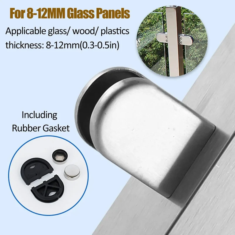 Super Heavy Duty Stainless Steel Glass Railing Baluster Post Clamp For Decks Patios And Balconies Slick Square Design For Outdoor Fencing And Stair Projects With Rock Solid Adjustability