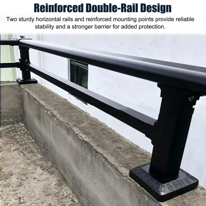 Take Your Outdoor Safety Game To The Next Level With This Hella Secure Exterior Railing. Built For Rooftop Terraces And Balconies, This Double Post Wall Extender Keeps Children And Pets Protected While Giving Your Low Parapet A Serious Upgrade.