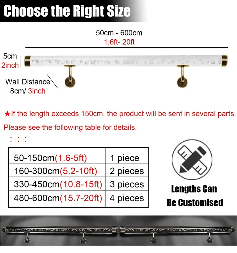Premium Clear Acrylic Railing Posts With Durable Silver Brackets For Deck And Balcony Guardrails 2 Inch Diameter Tube Includes Bracket Pack UV Resistant DIY MultiPack Setup Adds Sleek Modern Vibe And Serious Strength To Your Backyard Hangout
