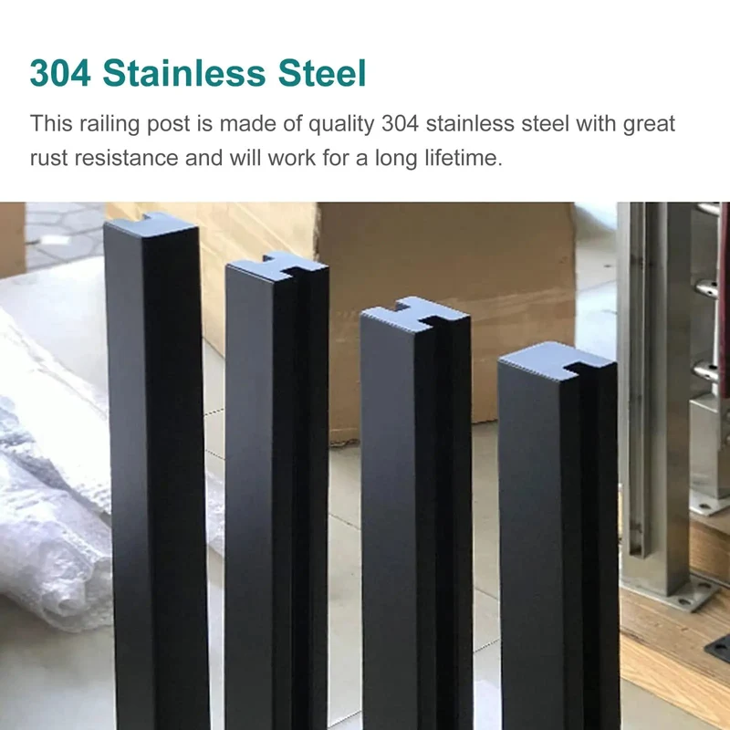 Adjustable Glass Railing Post Kit Dang Solid For Decks And Balconies Top Shelf 304 Stainless Steel Rust Resistant Stairway Rail That Gonna Level Up Your Patio With No Fuss Install