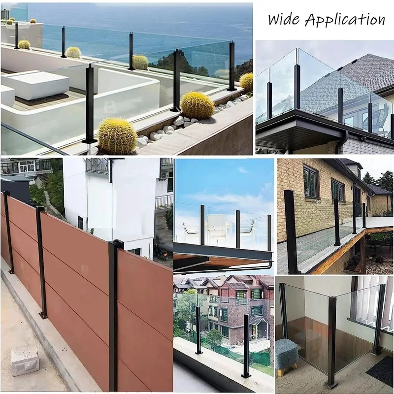 Adjustable Glass Railing Post Kit Dang Solid For Decks And Balconies Top Shelf 304 Stainless Steel Rust Resistant Stairway Rail That Gonna Level Up Your Patio With No Fuss Install