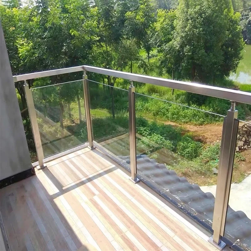 Hella Sturdy Gold Stainless Steel Deck Railing Posts For 10Mm To 12Mm Glass Panels Chef Kiss Finish Patio Guardrail Kit That Installs Smooth And Stays Super Solid Indoors Or Outdoors