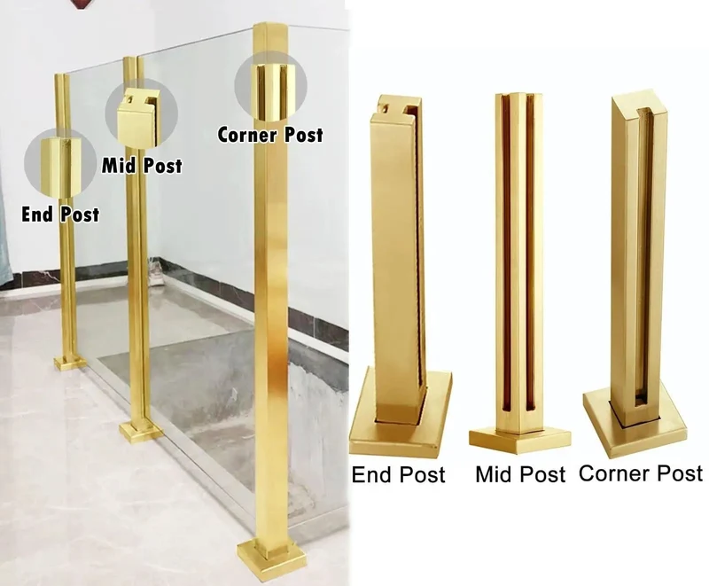 Heavy Duty 304 Stainless Steel Glass Railing Post With Smooth Brushed Finish And Rock Solid Base Perfect As A Kickass Baluster Kit For Deck Or Stair Safety Handrail Support Delivering Hella Durability And Sweet Clean Lines Year Round