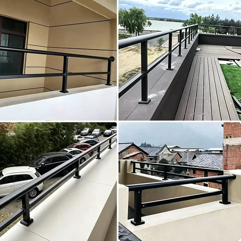 Top Shelf Weatherproof Aluminum Rooftop Deck Railing Kit Easily Raises Low Parapet Walls For Extra Family Privacy And Outdoor Security With Smooth Horizontal Fence Extensions