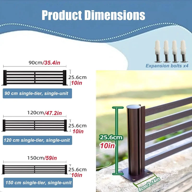Top Shelf Outdoor Balcony Guardrail With Custom Length Aluminum Panels Built Like A Tank For Patios Gardens And Retaining Walls Matte Finish That Takes The Heat Without Breaking A Sweat Drop In Setup For Any Backyard Space Right Now