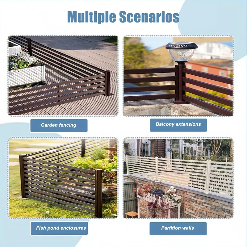 Top Shelf Outdoor Balcony Guardrail With Custom Length Aluminum Panels Built Like A Tank For Patios Gardens And Retaining Walls Matte Finish That Takes The Heat Without Breaking A Sweat Drop In Setup For Any Backyard Space Right Now