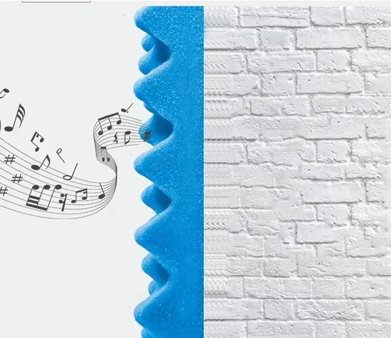 High Density Sound Proofing Foam Panels With Reliable Self Adhesive Back For Studio Home Office Noise Killer Fire Resistant Acoustic Tiles That Straight Up Silence Rooms And Boost Quality