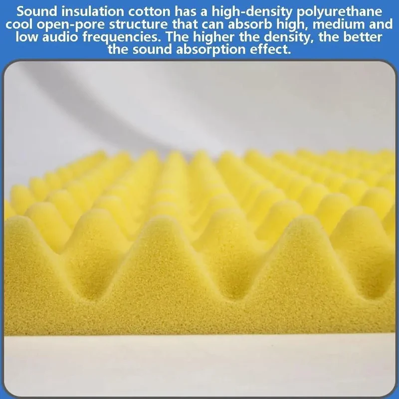Peel And Stick Soundproofing Foam Roll For Walls Thick Acoustic Dampening Panels Fireproof Noise Blocker Mat For Home Studio Audio Treatment Grey Quick Install Heavy Duty Build