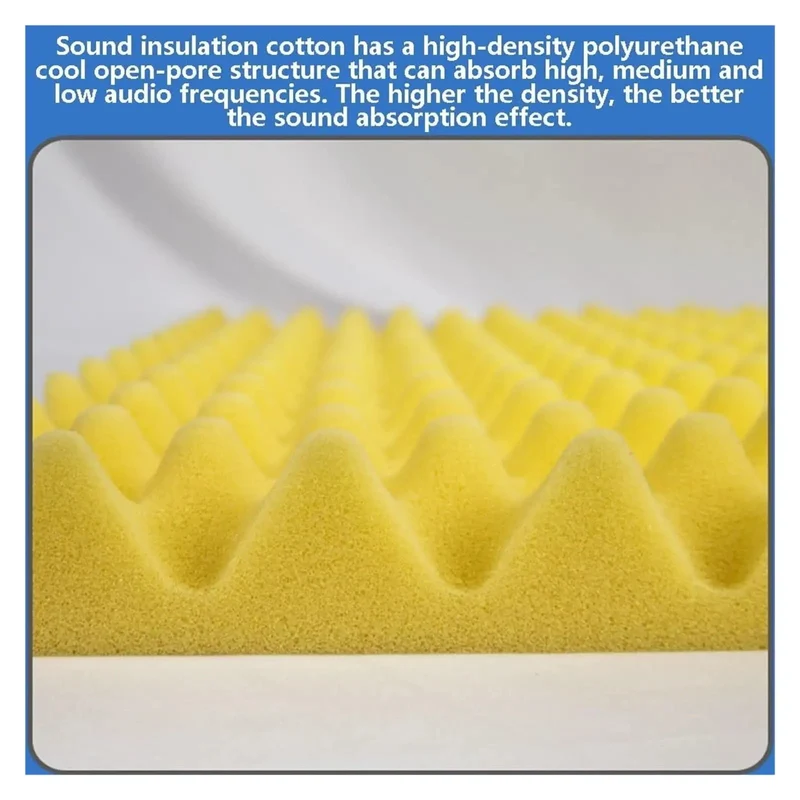 Professional Polyurethane Self Adhesive Soundproofing Foam Rolls Five Meter Long Killer Acoustic Dampening Panels For Home Recording Studio Walls And Ceilings No Sweat Setup