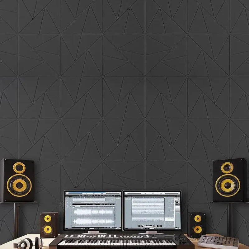 Eight Pack Peel And Stick Acoustic Foam Panels High Density Polyester Soundproof Wall Tiles For Studio Bedroom Echo Absorbing Noise Control Decoration Real Talk Audio Glow Up Banishes Bad Reverb Adds Pro Vibes To Your Space Easy Apply Supercharge Your