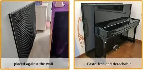 Game Changing Egg Crate Foam Acoustic Panels For Upright Piano Room Soundproofing Wall Padding Black Noise Reduction Heat Insulation Pads To Kill The Echo And Keep It Tight