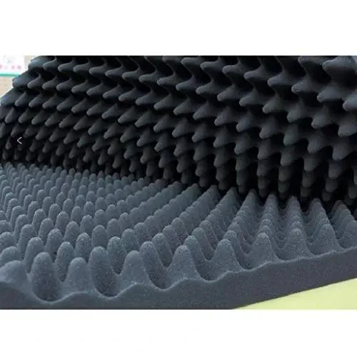 Heavy Duty Egg Crate Foam Acoustic Panels For Upright Piano Soundproofing And Rec Room Noise Dampening Slick Black Mat Sets A Dead Silent Hush Vibe For Flawless Audio Clarity