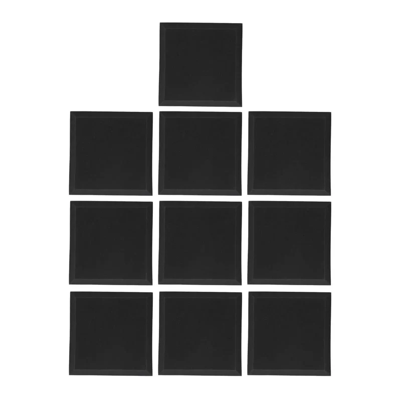 Score Your 10 Piece Soft Gray Soundproof Foam Panels For Premium Acoustic Treatment And Flame Retardant Safety They Smooth Out Room Tone Banishes Echo Nonsense Fast
