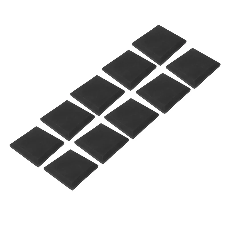 Score Your 10 Piece Soft Gray Soundproof Foam Panels For Premium Acoustic Treatment And Flame Retardant Safety They Smooth Out Room Tone Banishes Echo Nonsense Fast