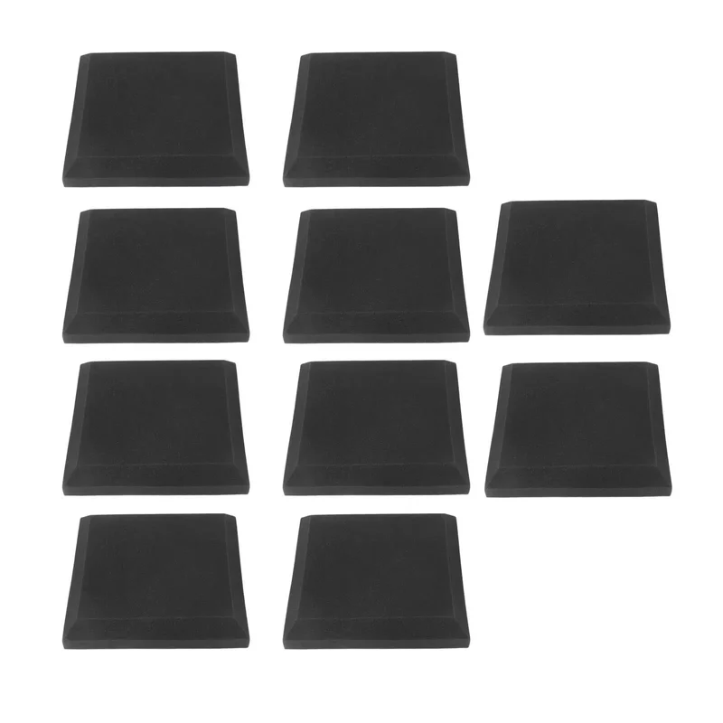 Score Your 10 Piece Soft Gray Soundproof Foam Panels For Premium Acoustic Treatment And Flame Retardant Safety They Smooth Out Room Tone Banishes Echo Nonsense Fast