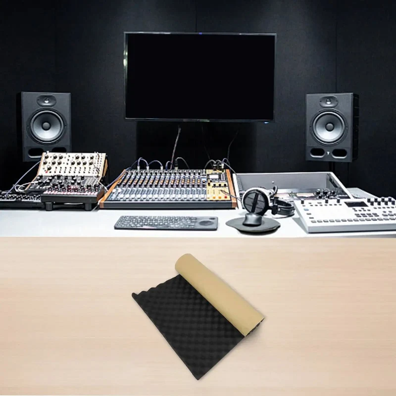 Pro Level Acoustic Foam Tiles For Car Sound Deadening And Studio Noise Reduction High Density Bass Traps For Recording Studios Home Gyms And Theaters Straight Up Audio Game Changer