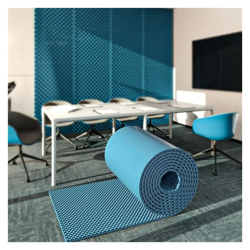 Heavy Duty Self Adhesive Soundproof Foam Rolls Seven Centimeters Thick Acoustic Wall Panels For Home Studio And Office Fireproof Polyurethane Sound Absorbing Tiles Zero Hassle Setup