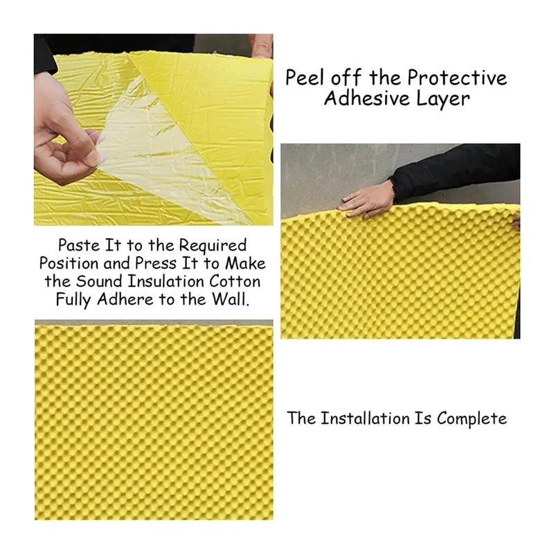 Get That Tight Soundproofing With These 5CM Thick Acoustic Foam Panels Rocking Flame Retardant Adhesive Backing For Quick Setup In Recording Studios And Home Lounges To Knock Down Echoes And Keep Your Vibes Clean