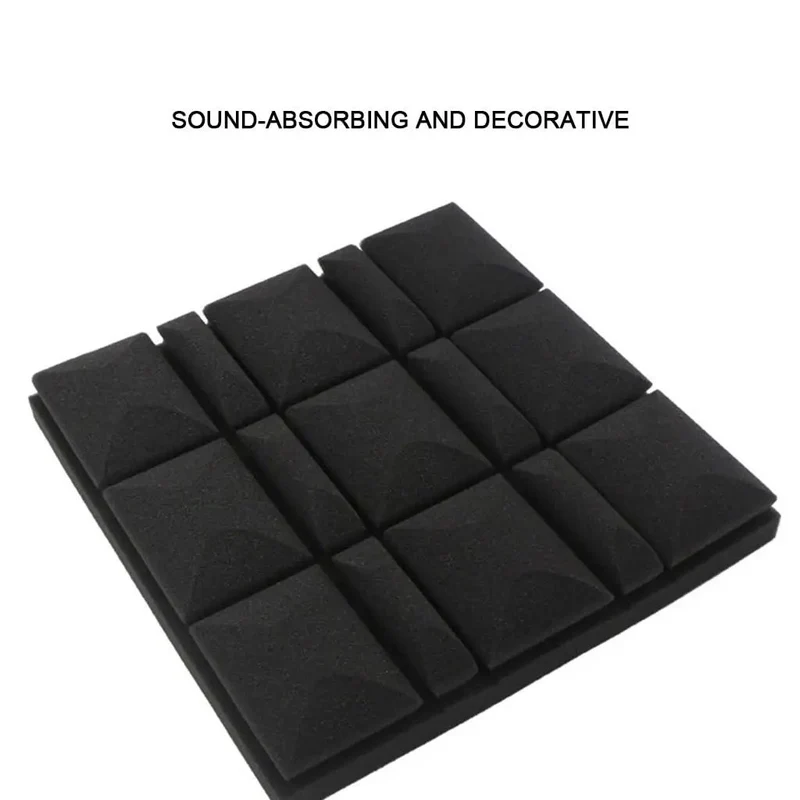 Heavy Duty 10 Pack Soundproof Acoustic Foam Panels 2X12X12 Inch Non Adhesive Wedge Tile Set For Home Studios That Slap Down Noise And Turn Any Flat Wall Into A Dope Recording Booth With Serious Top Tier Quality