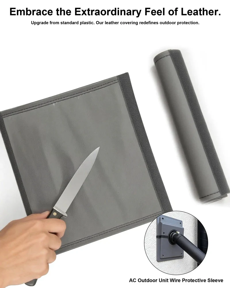 Hassle Free Hvac Wall Penetration Cover Kit With Soft Seal Gasket Shielding Indoor Outdoor Ac Systems And Line Set Foam Sleeve Pipe Insulation Against Sweltering Summers And Bone Chilling Winters