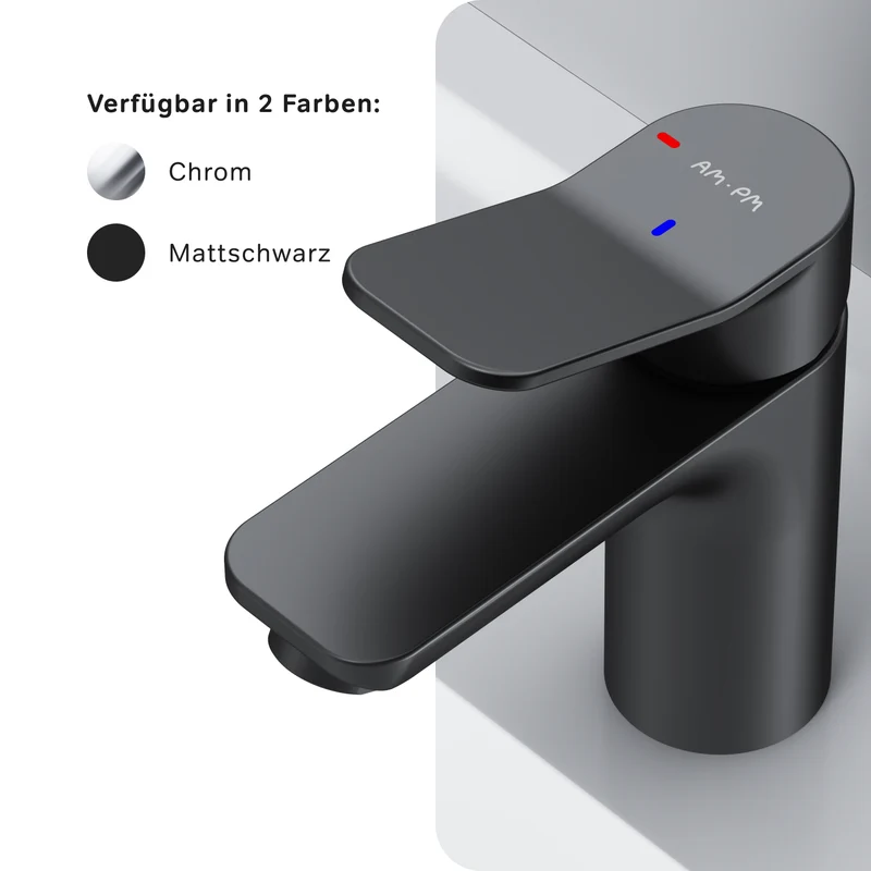 Waschtischarmatur X-Joy mit EcoStart, Schwarz – FXA02822