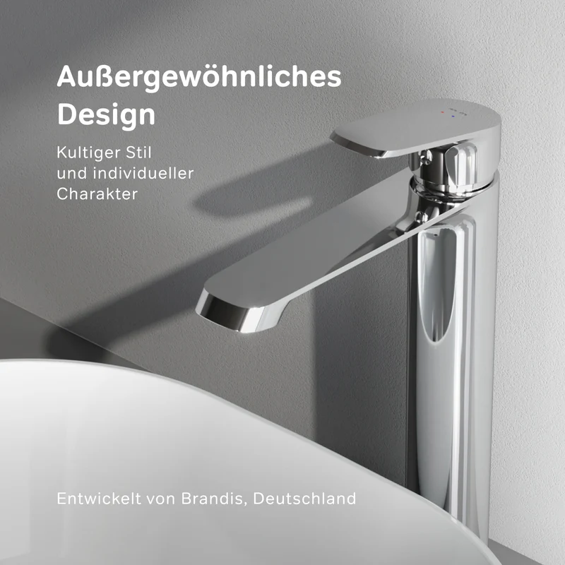 Hohe Waschtischarmatur Func mit Klick-Ablaufgarnitur – F8F92200