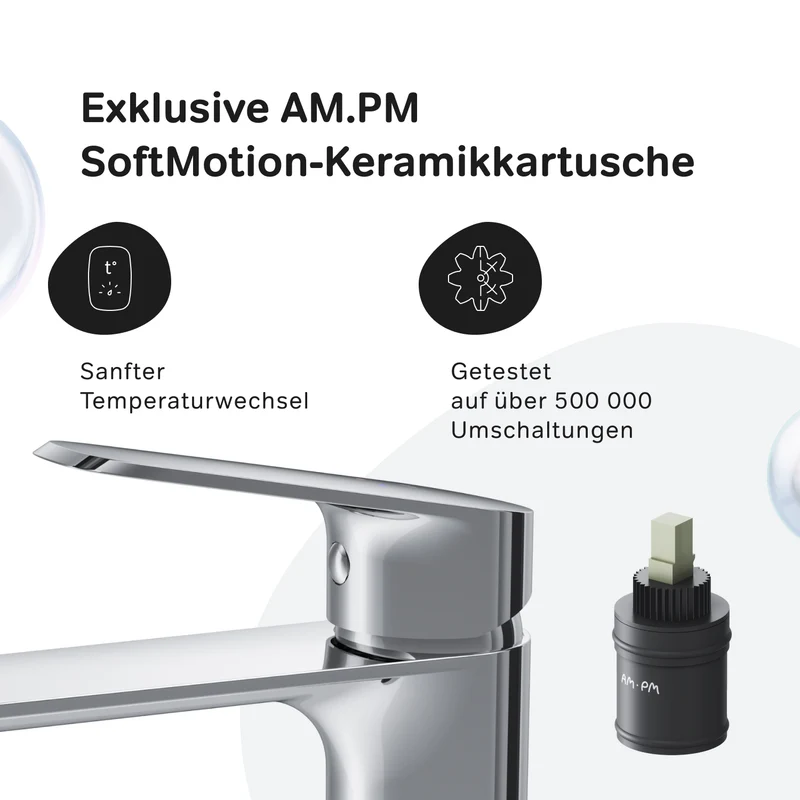 Hohe Waschtischarmatur Func mit Klick-Ablaufgarnitur – F8F92200