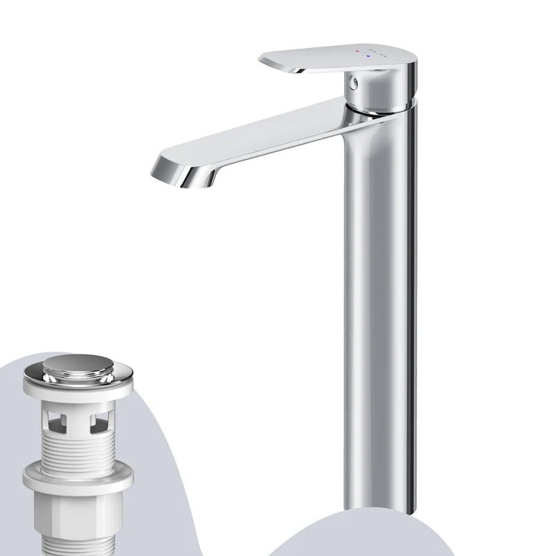 Hohe Waschtischarmatur Func mit Klick-Ablaufgarnitur – F8F92200