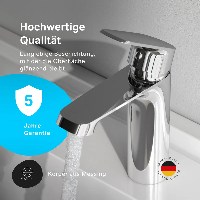 Waschtischarmatur Func mit Klick-Ablaufgarnitur – F8F82100
