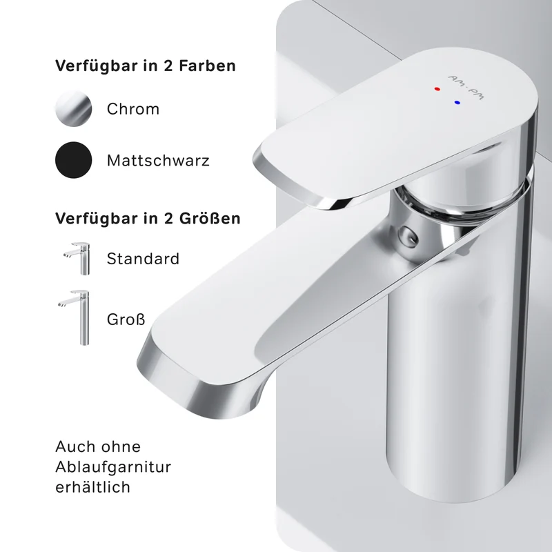 Waschtischarmatur Func mit Klick-Ablaufgarnitur – F8F82100
