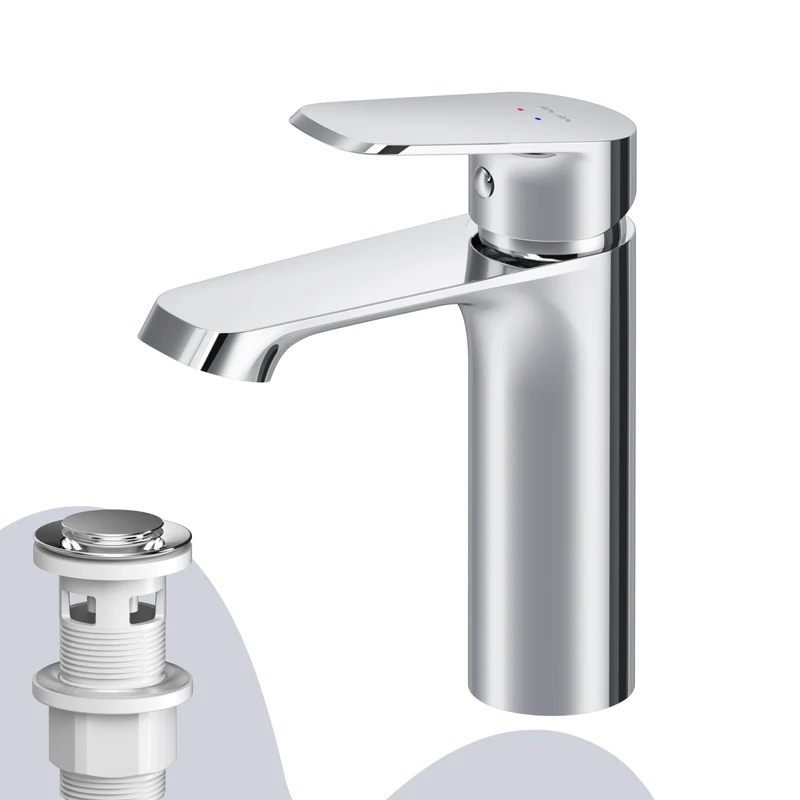 Waschtischarmatur Func mit Klick-Ablaufgarnitur – F8F82100