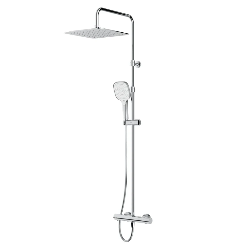 Duschsystem Play mit Thermostat und Regendusche – F078X400
