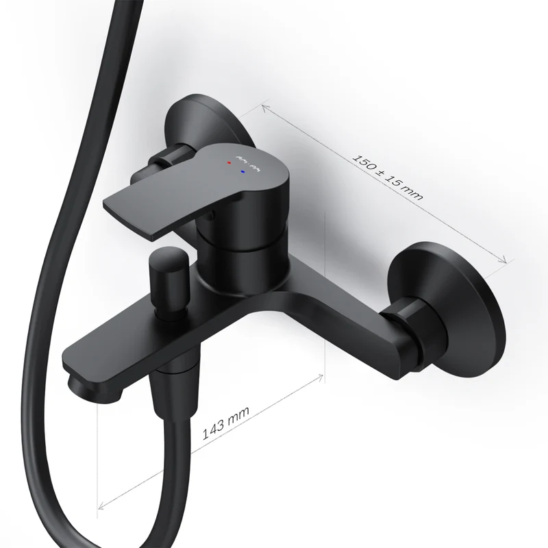 Wannenarmatur Play, Schwarz – F8Y10022
