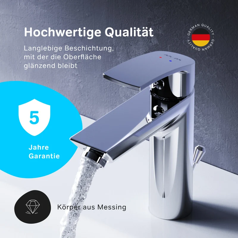 Waschtischarmatur Play mit Zugstange – F8Y82100