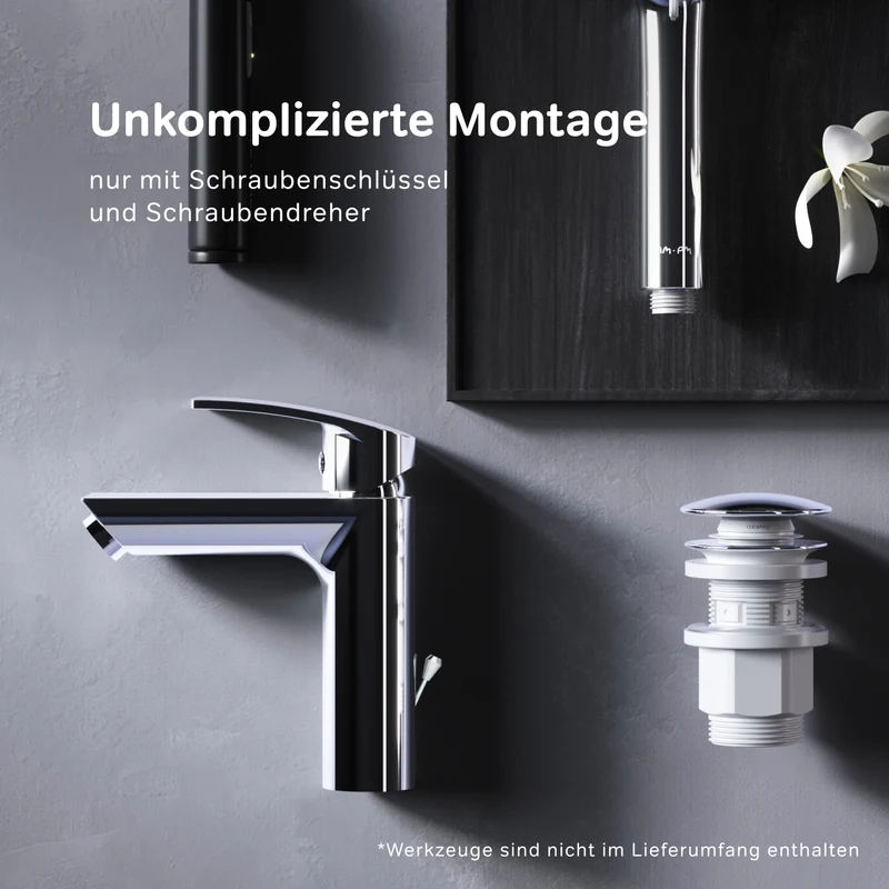 Waschtischarmatur Play mit Zugstange – F8Y82100