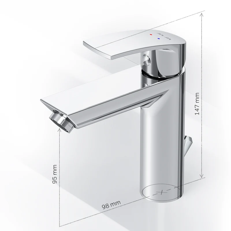 Waschtischarmatur Play mit Zugstange – F8Y82100